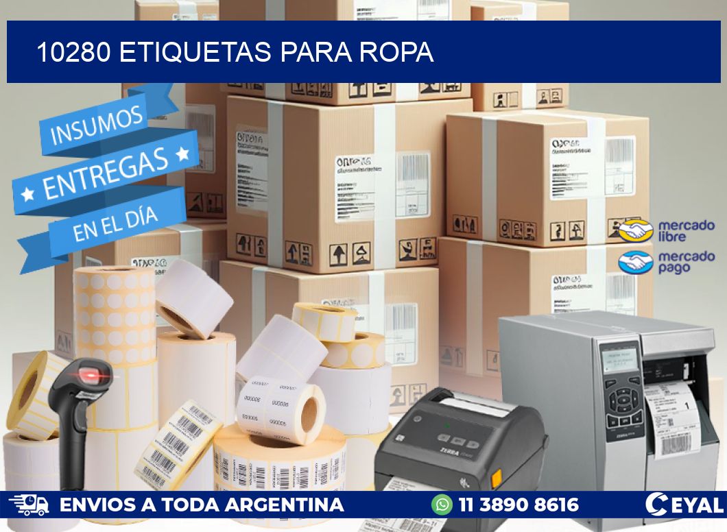 10280 ETIQUETAS PARA ROPA