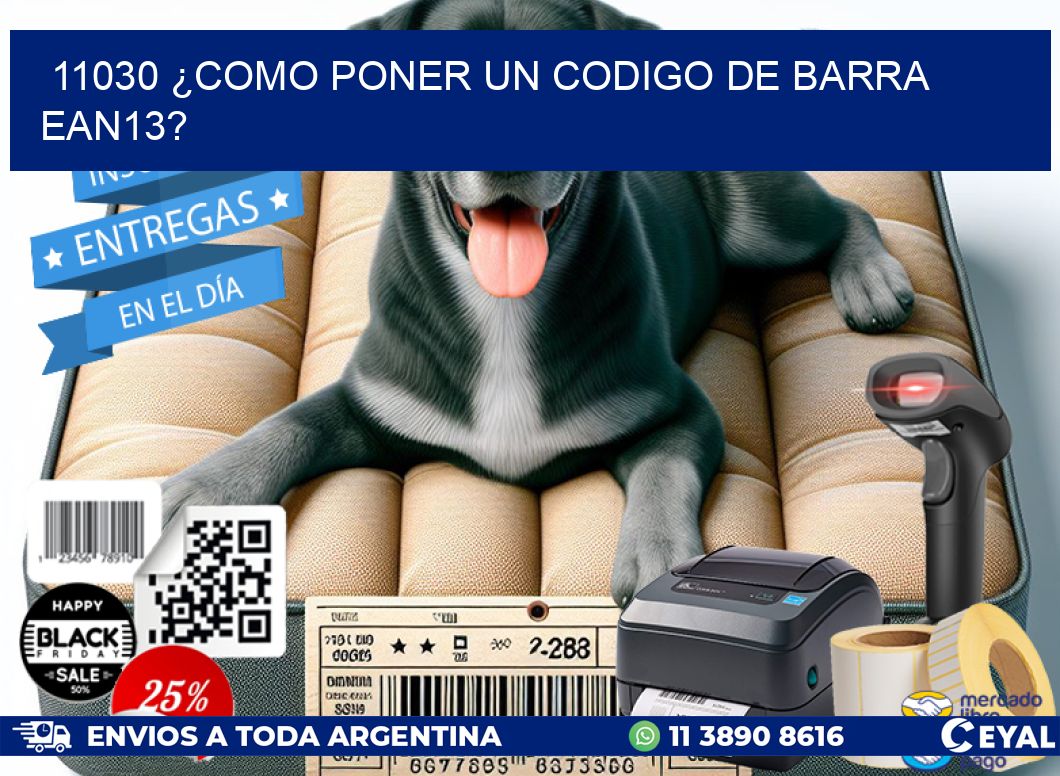 11030 ¿COMO PONER UN CODIGO DE BARRA  EAN13?