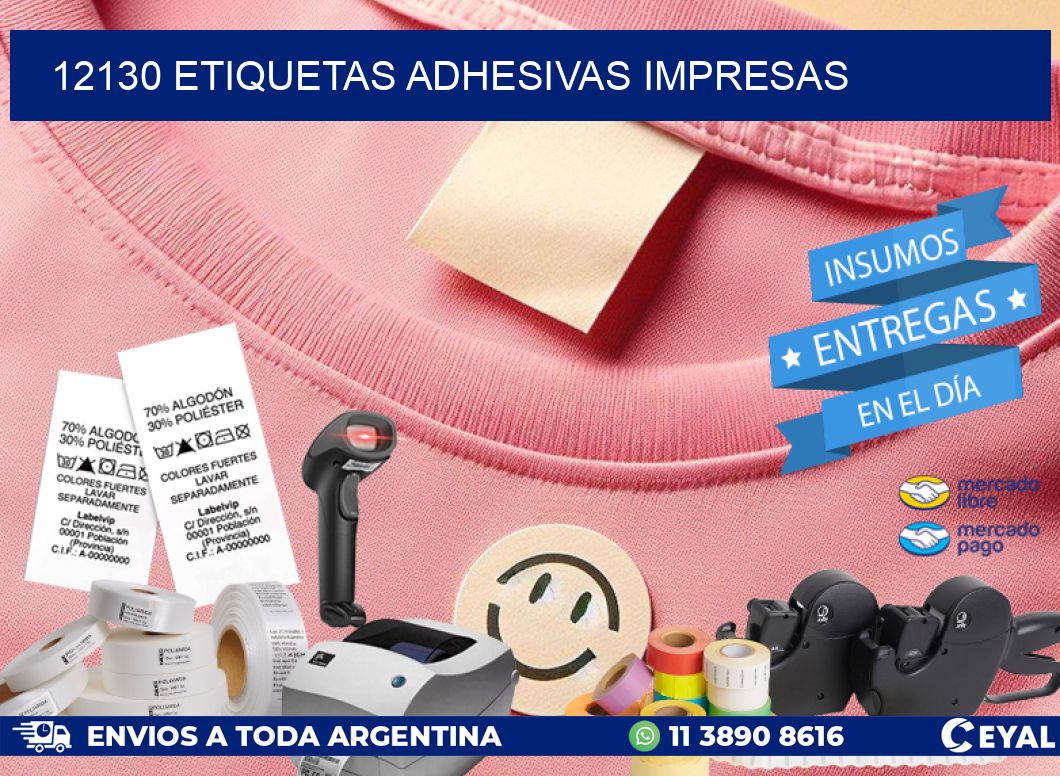 12130 ETIQUETAS ADHESIVAS IMPRESAS