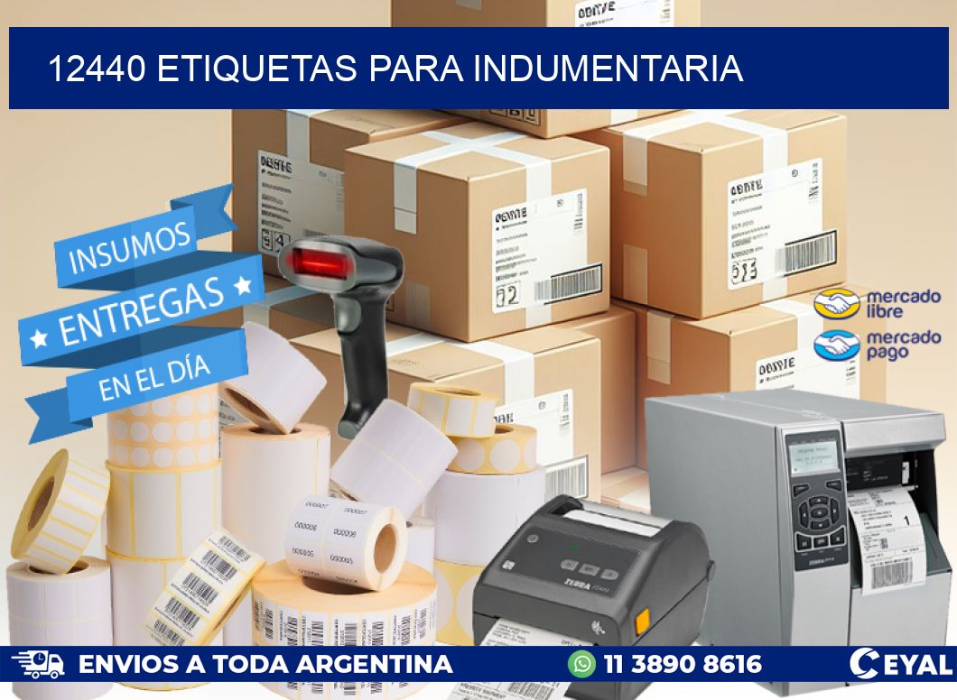 12440 ETIQUETAS PARA INDUMENTARIA