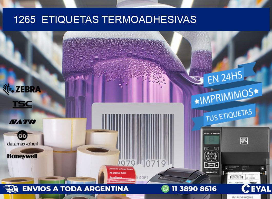 1265  ETIQUETAS TERMOADHESIVAS