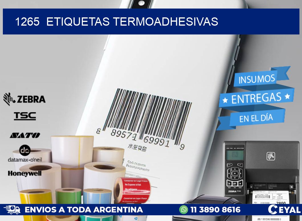 1265  ETIQUETAS TERMOADHESIVAS