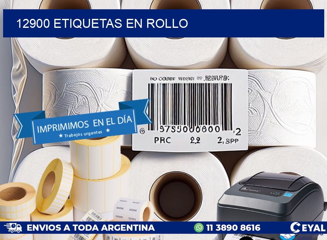 12900 ETIQUETAS EN ROLLO