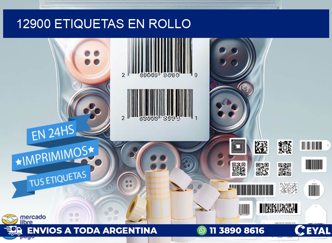 12900 ETIQUETAS EN ROLLO