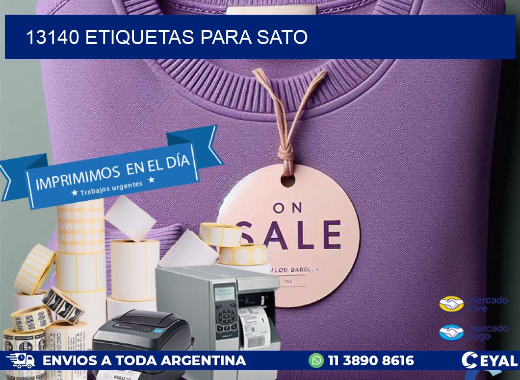 13140 ETIQUETAS PARA SATO