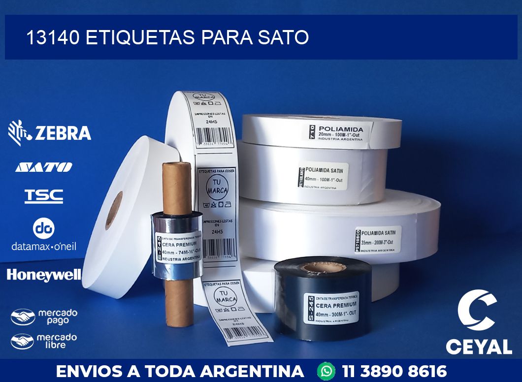 13140 ETIQUETAS PARA SATO