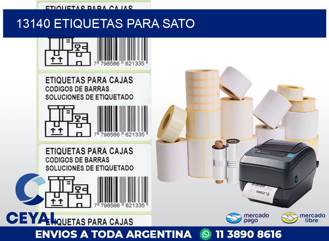 13140 ETIQUETAS PARA SATO
