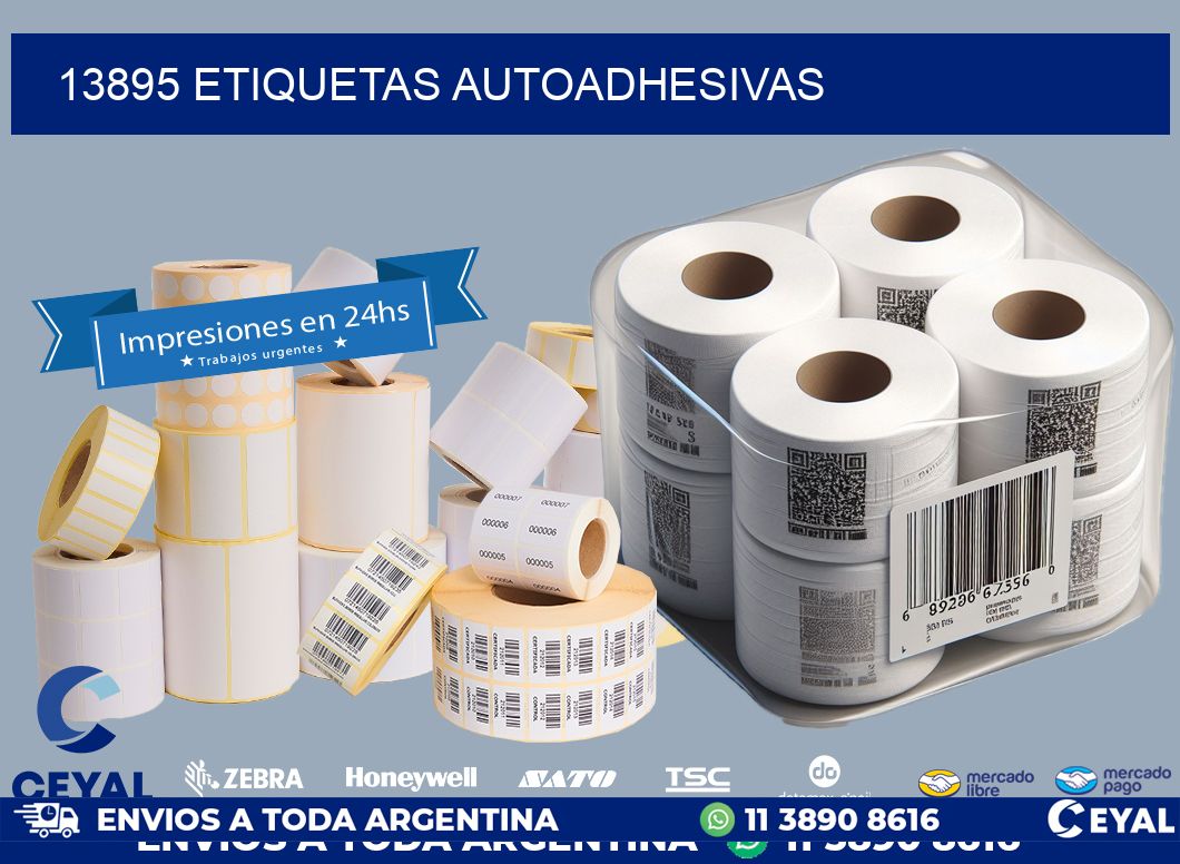 13895 ETIQUETAS AUTOADHESIVAS