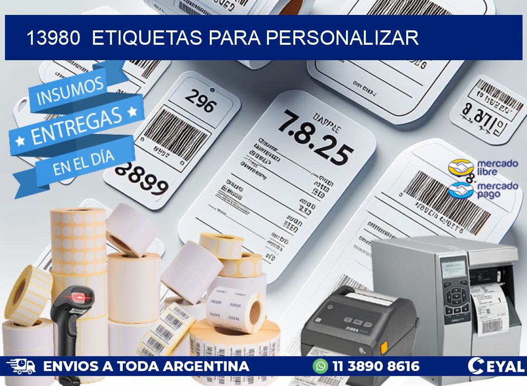 13980  ETIQUETAS PARA PERSONALIZAR