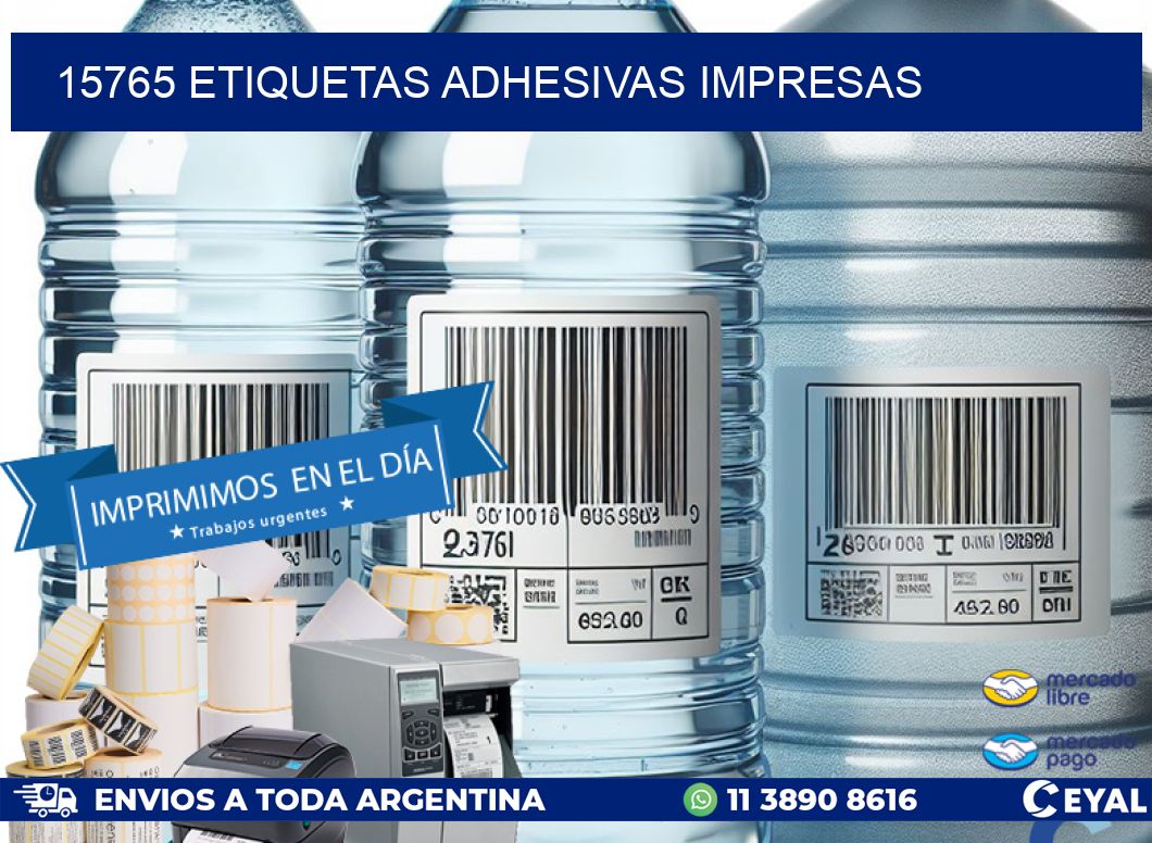 15765 ETIQUETAS ADHESIVAS IMPRESAS