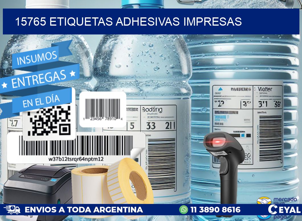 15765 ETIQUETAS ADHESIVAS IMPRESAS