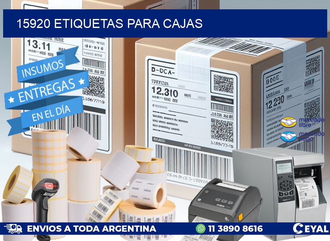 15920 ETIQUETAS PARA CAJAS