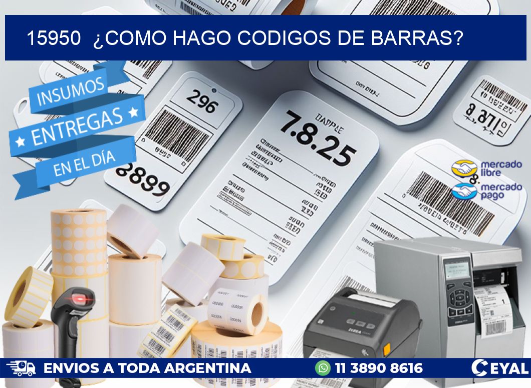 15950  ¿COMO HAGO CODIGOS DE BARRAS?