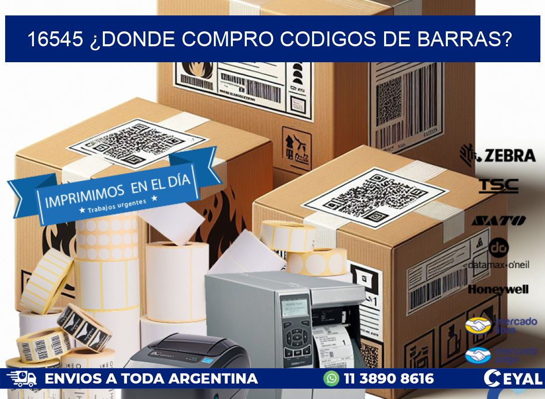 16545 ¿DONDE COMPRO CODIGOS DE BARRAS?