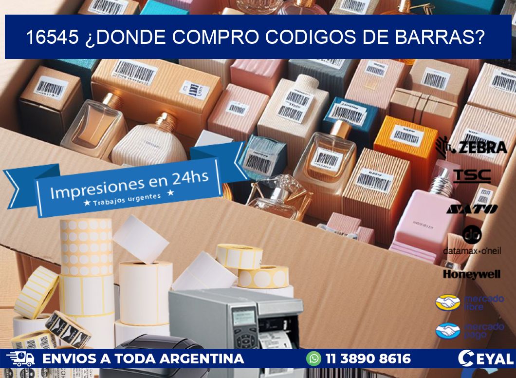 16545 ¿DONDE COMPRO CODIGOS DE BARRAS?