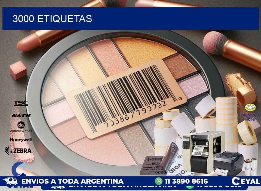 3000 ETIQUETAS