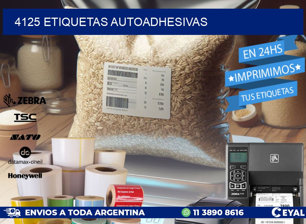 4125 ETIQUETAS AUTOADHESIVAS