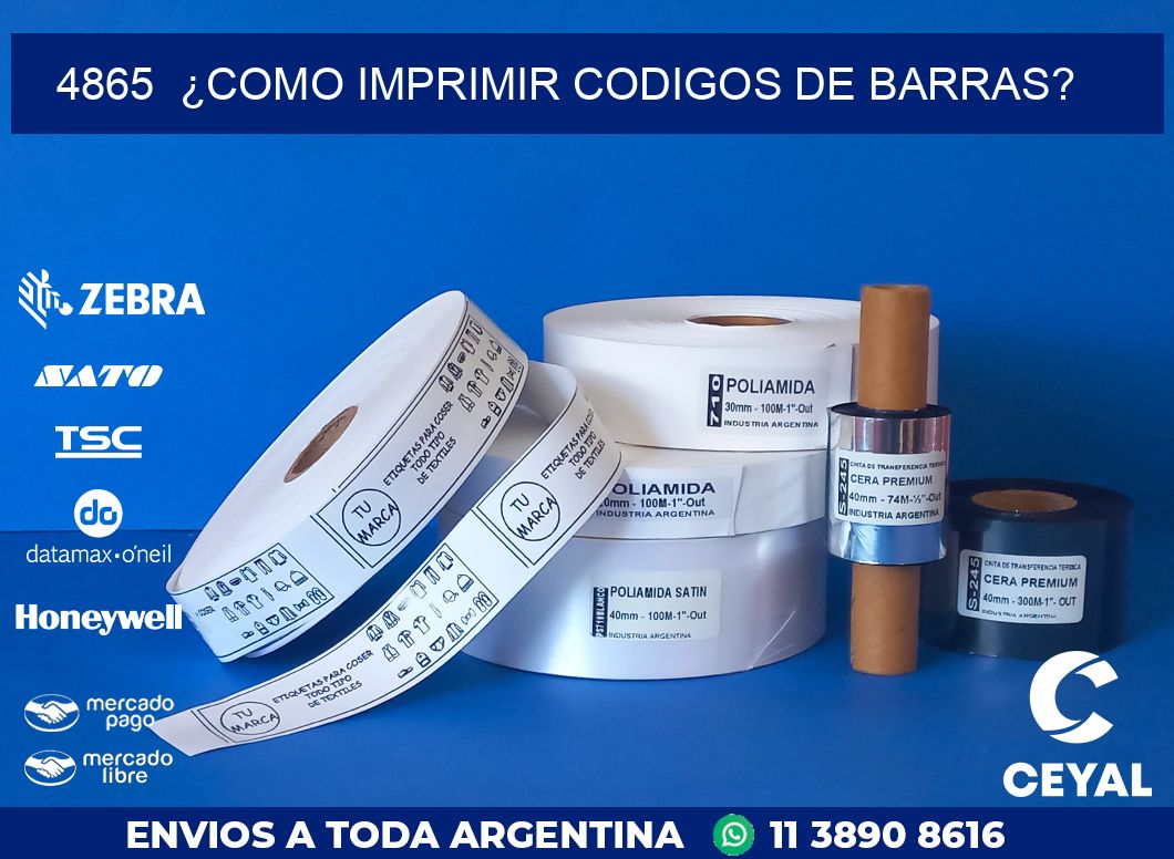 4865  ¿COMO IMPRIMIR CODIGOS DE BARRAS?