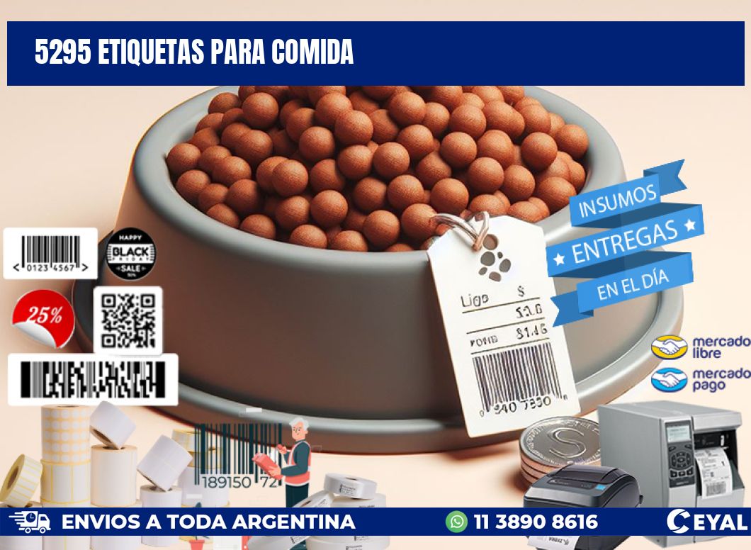 5295 ETIQUETAS PARA COMIDA
