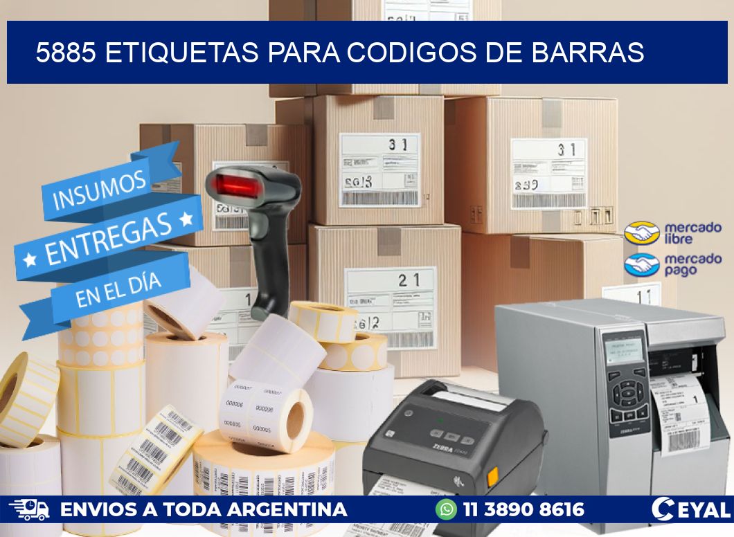 5885 ETIQUETAS PARA CODIGOS DE BARRAS