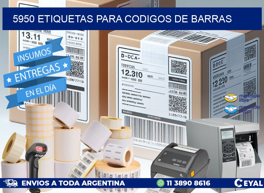 5950 ETIQUETAS PARA CODIGOS DE BARRAS