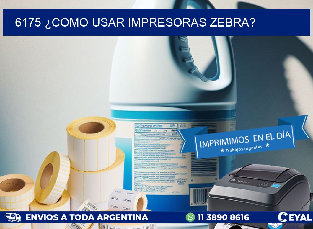 6175 ¿COMO USAR IMPRESORAS ZEBRA?