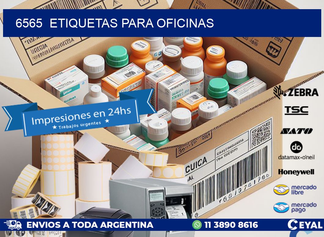 6565  ETIQUETAS PARA OFICINAS