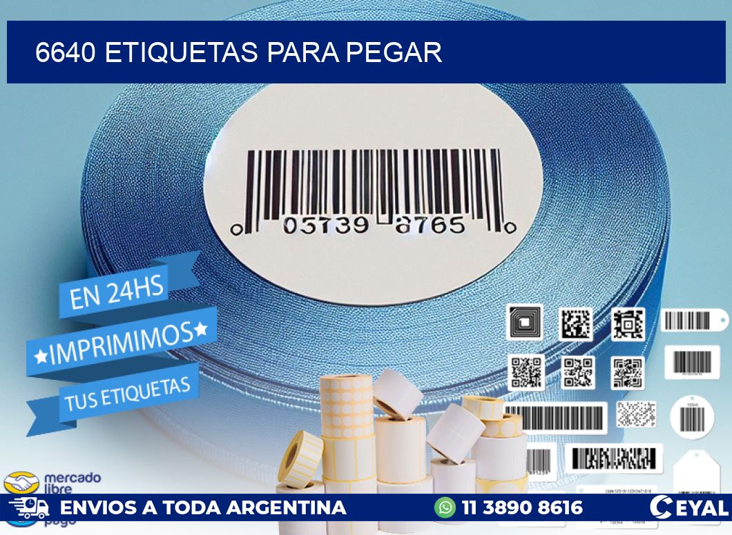 6640 ETIQUETAS PARA PEGAR