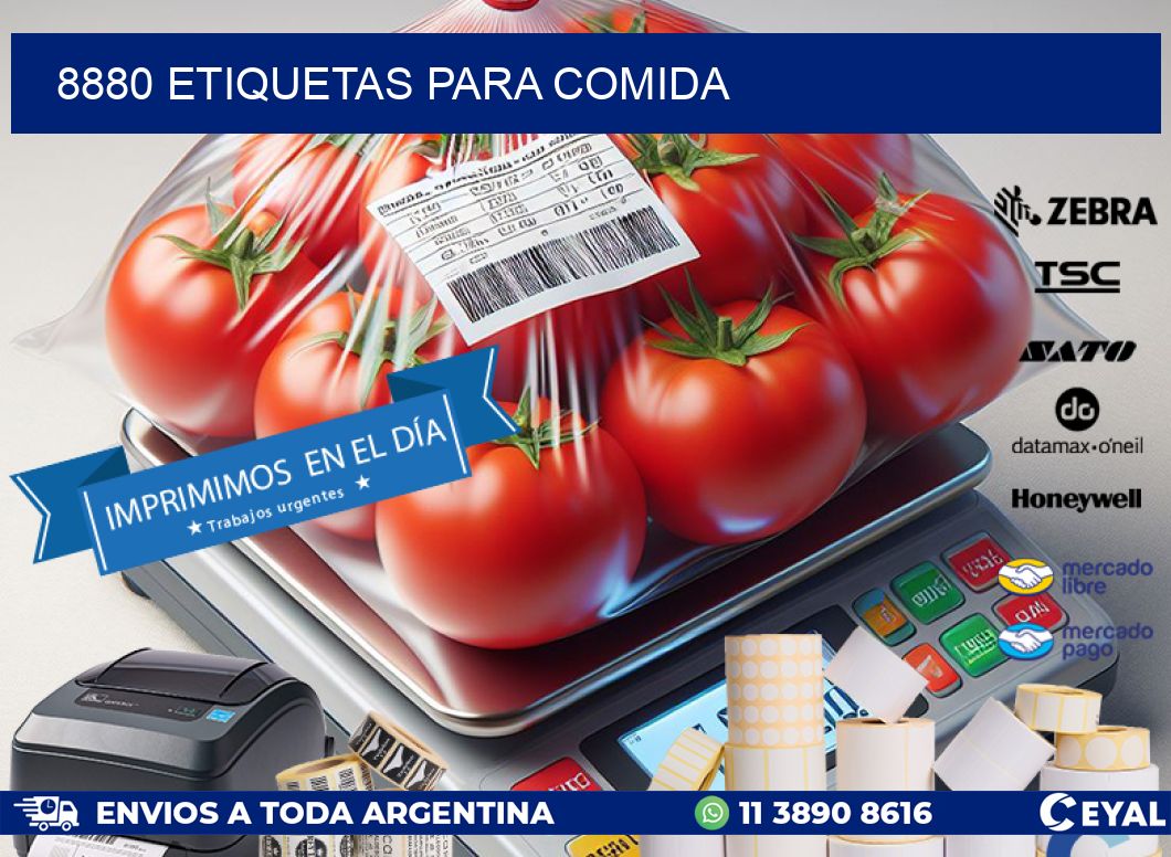 8880 ETIQUETAS PARA COMIDA