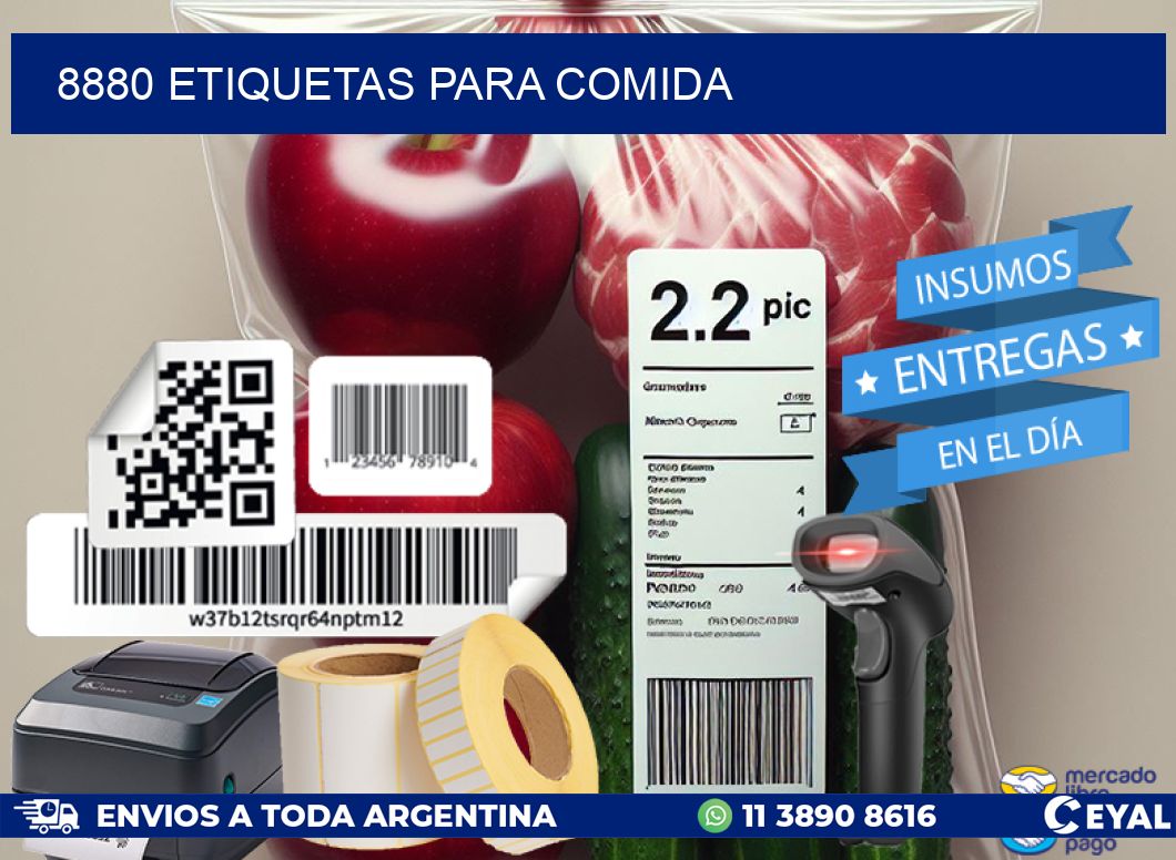 8880 ETIQUETAS PARA COMIDA