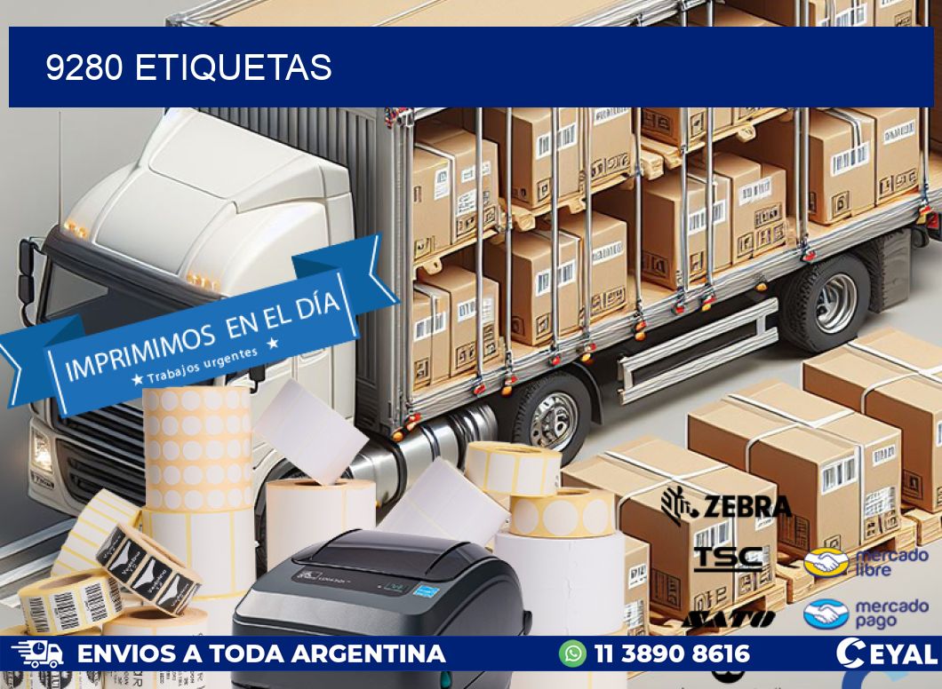 9280 ETIQUETAS