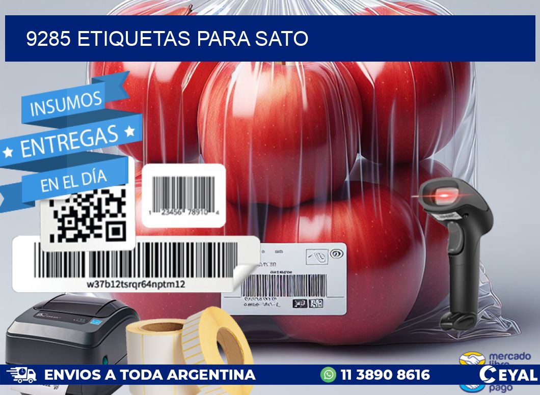 9285 ETIQUETAS PARA SATO
