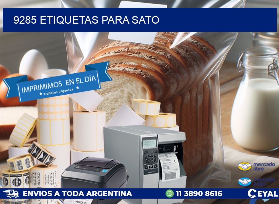 9285 ETIQUETAS PARA SATO