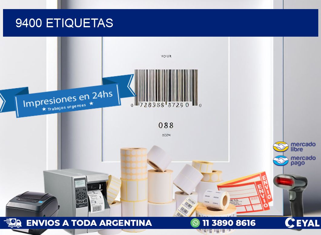 9400 ETIQUETAS