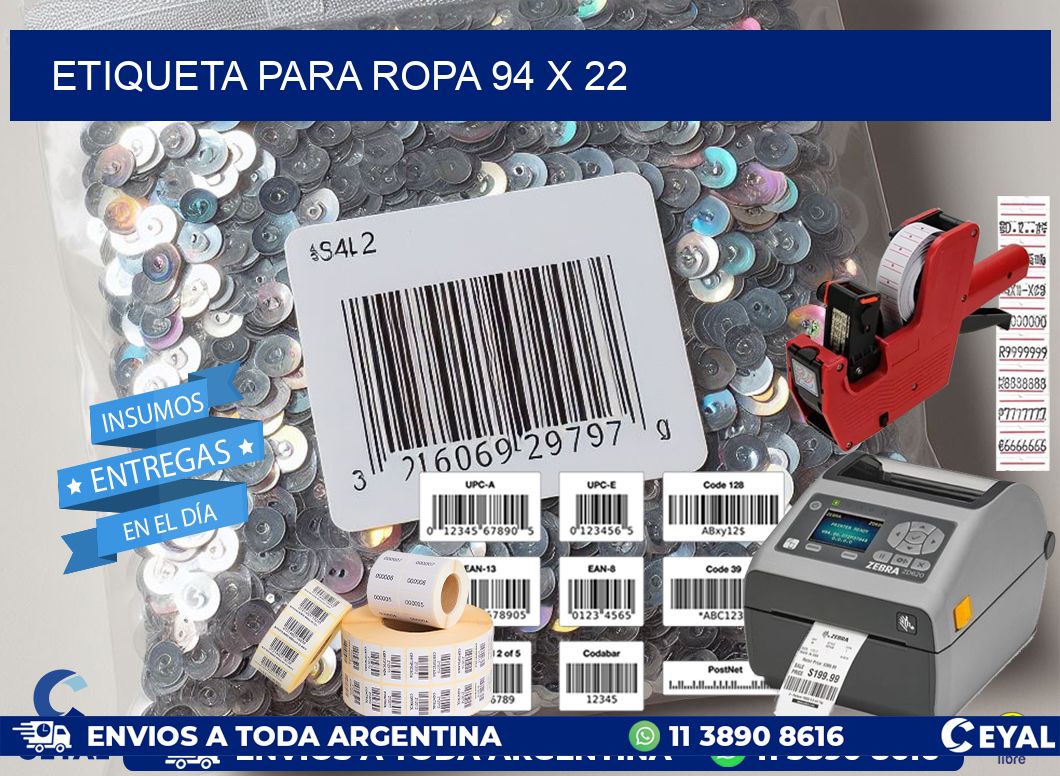 ETIQUETA PARA ROPA 94 x 22