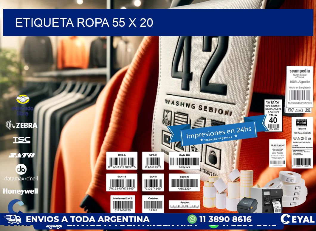 ETIQUETA ROPA 55 x 20