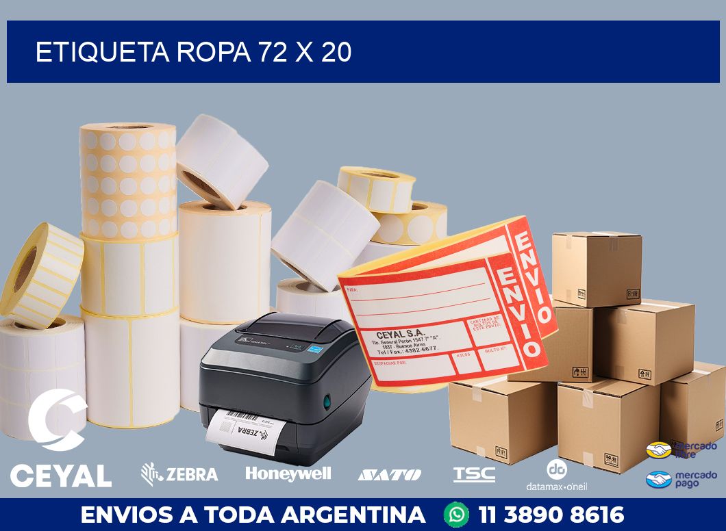 ETIQUETA ROPA 72 x 20