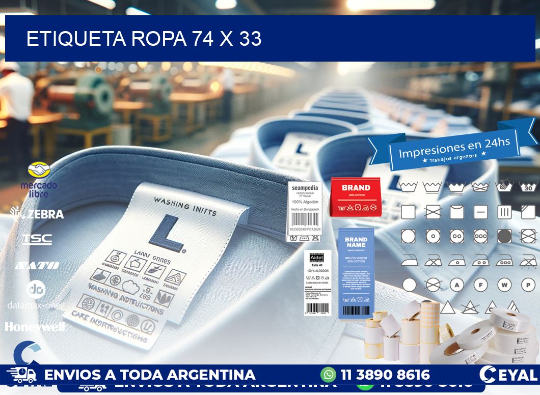 ETIQUETA ROPA 74 x 33