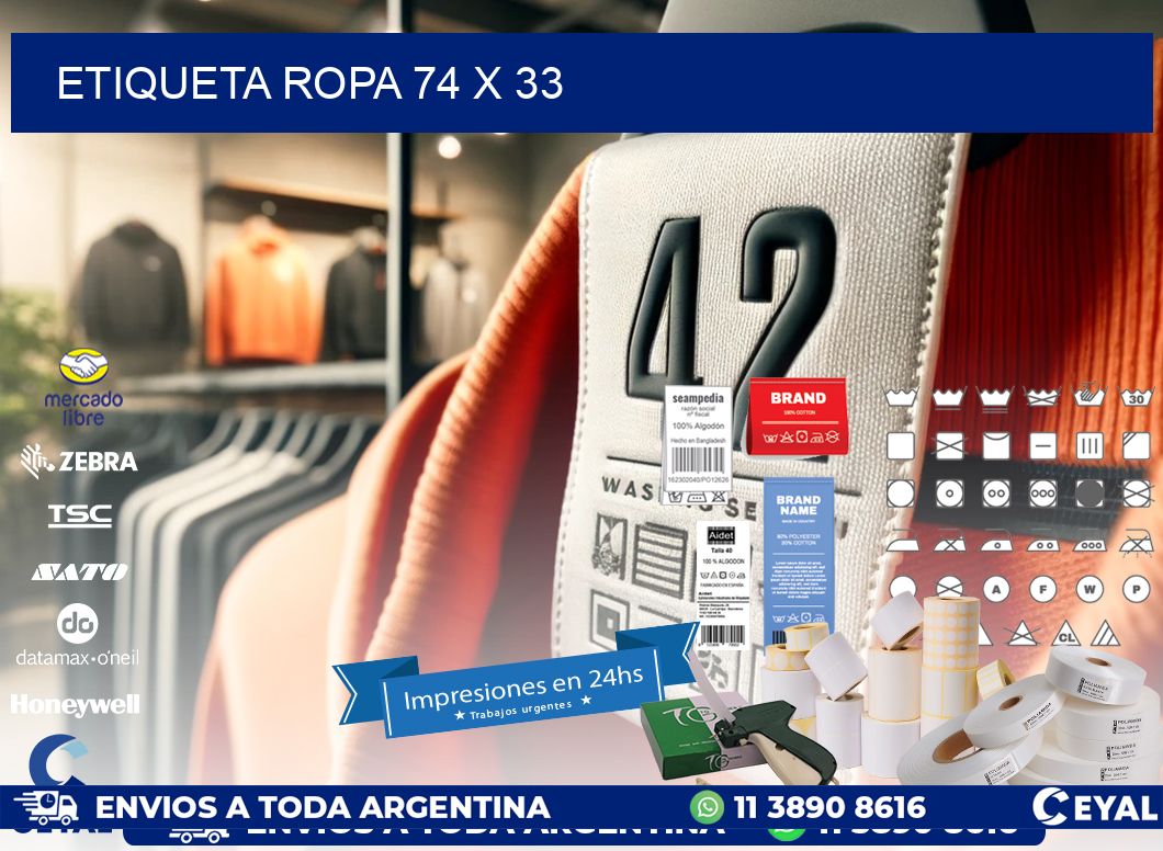 ETIQUETA ROPA 74 x 33