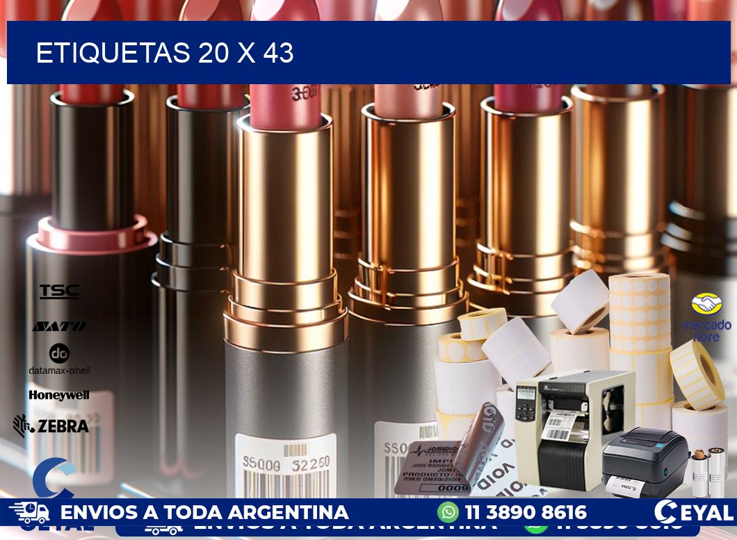 ETIQUETAS 20 x 43