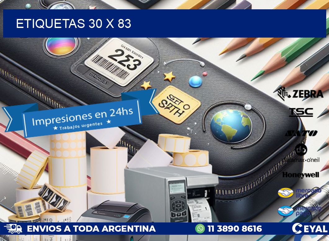 ETIQUETAS 30 x 83