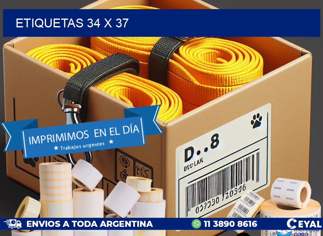 ETIQUETAS 34 x 37