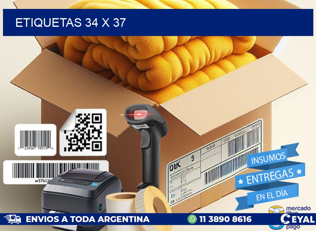 ETIQUETAS 34 x 37