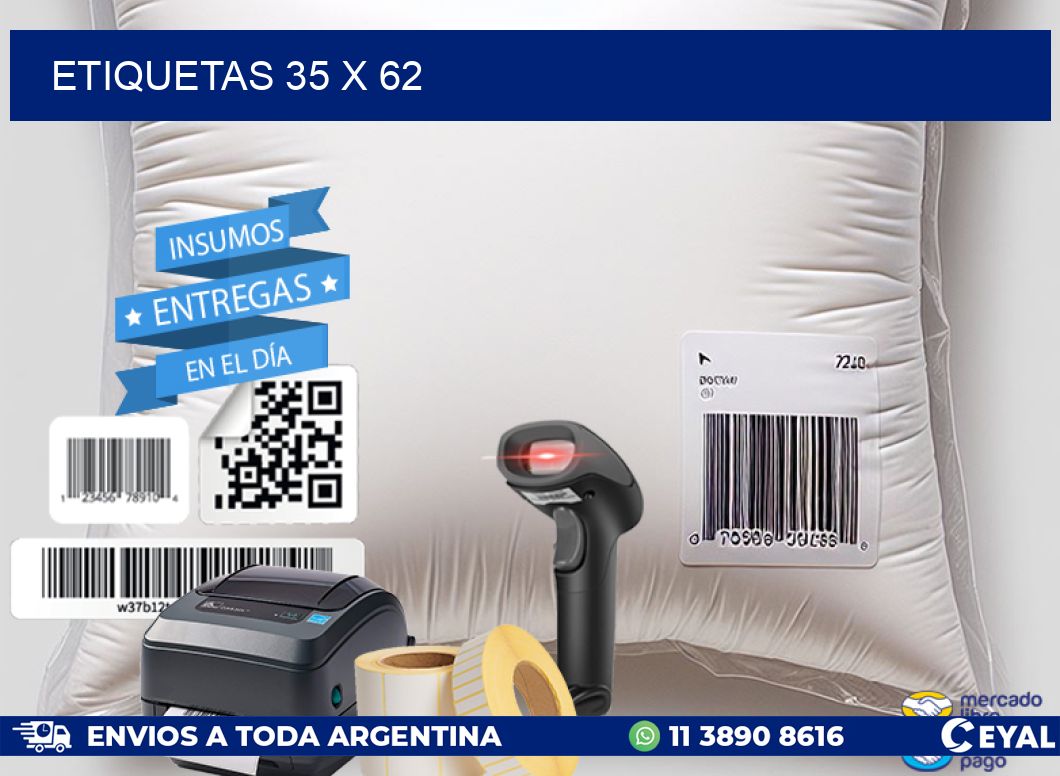 ETIQUETAS 35 x 62