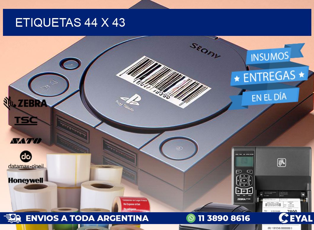 ETIQUETAS 44 x 43
