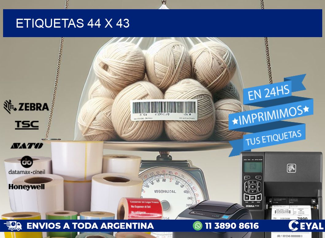 ETIQUETAS 44 x 43