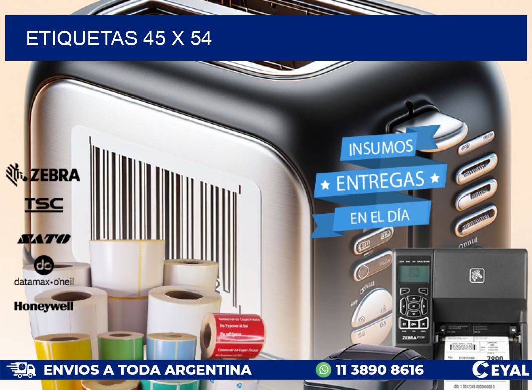 ETIQUETAS 45 x 54