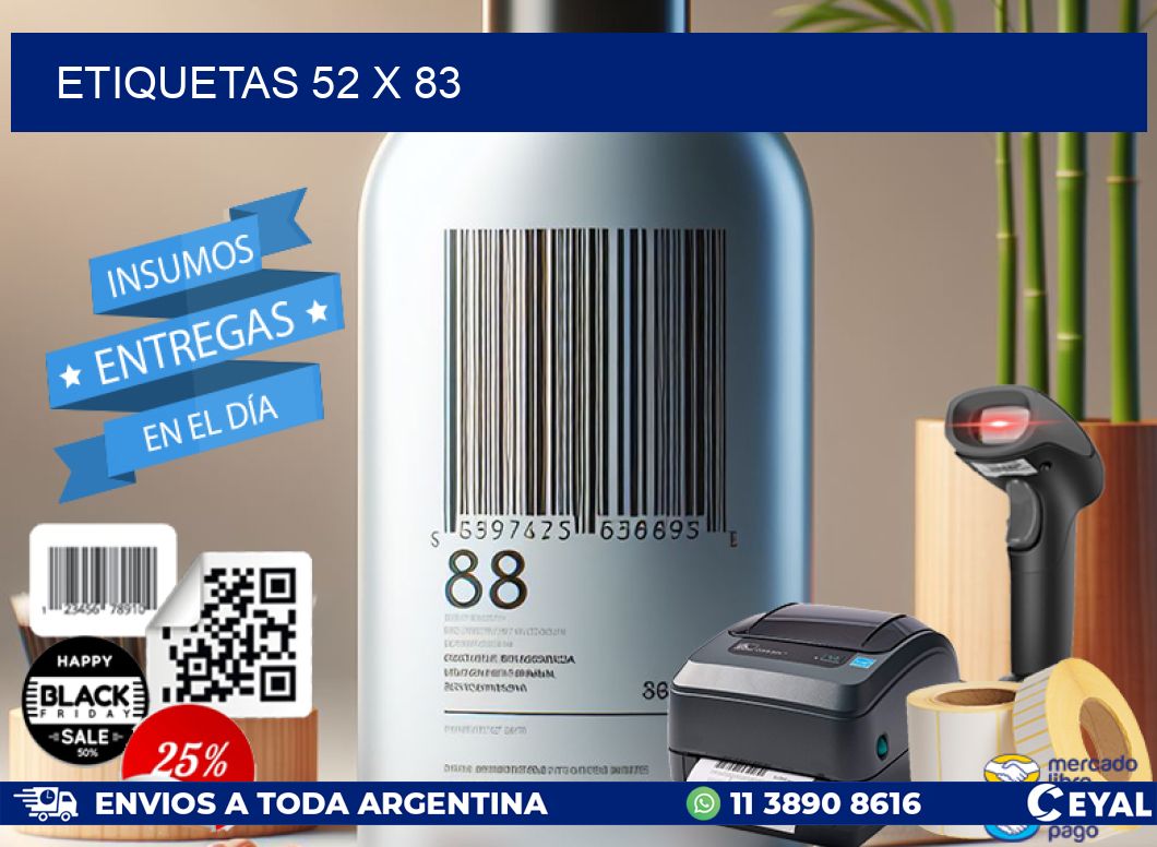 ETIQUETAS 52 x 83