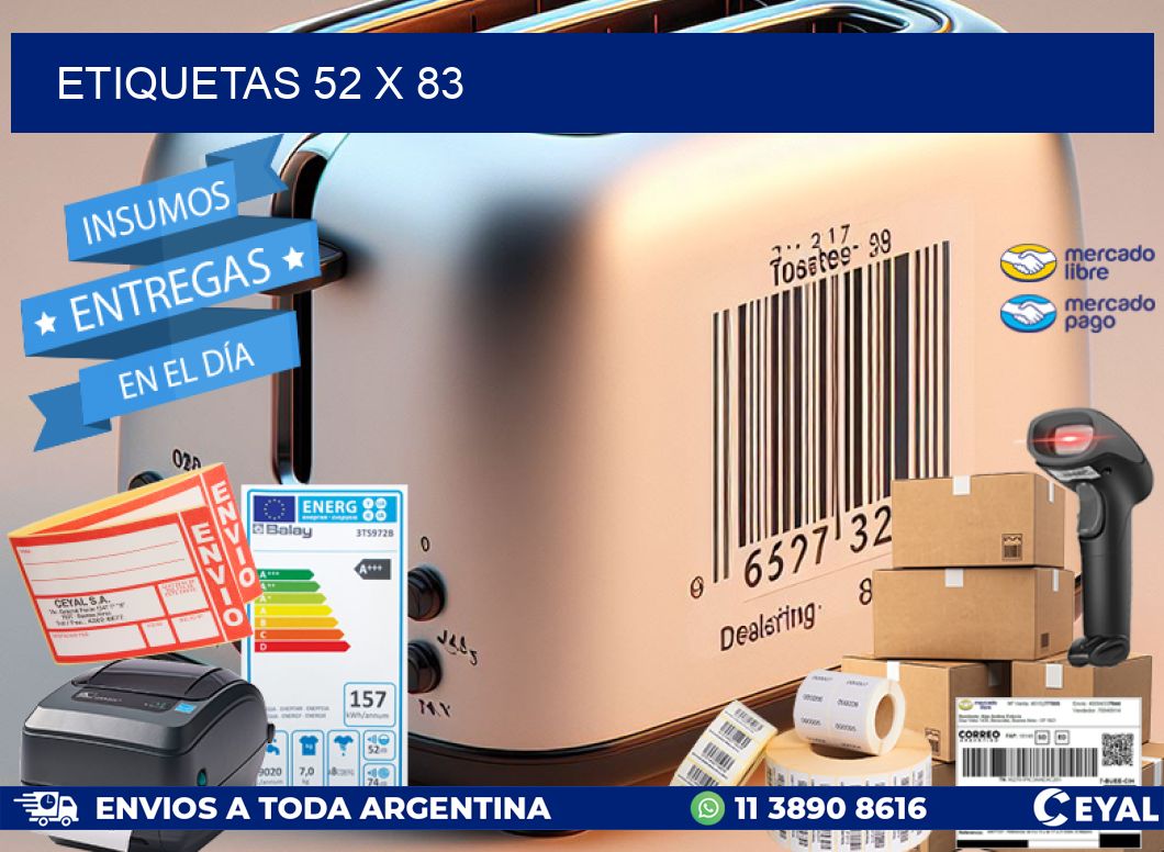 ETIQUETAS 52 x 83