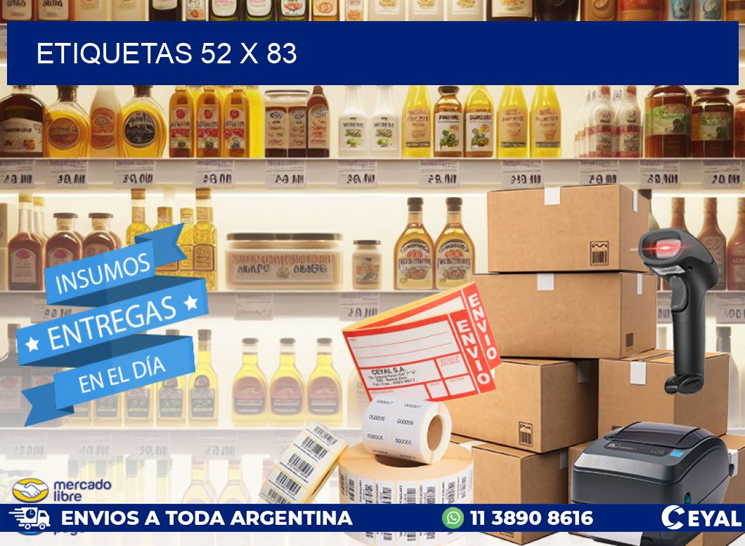 ETIQUETAS 52 x 83